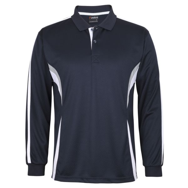 Cool Polo - Navy/White/Grey, S