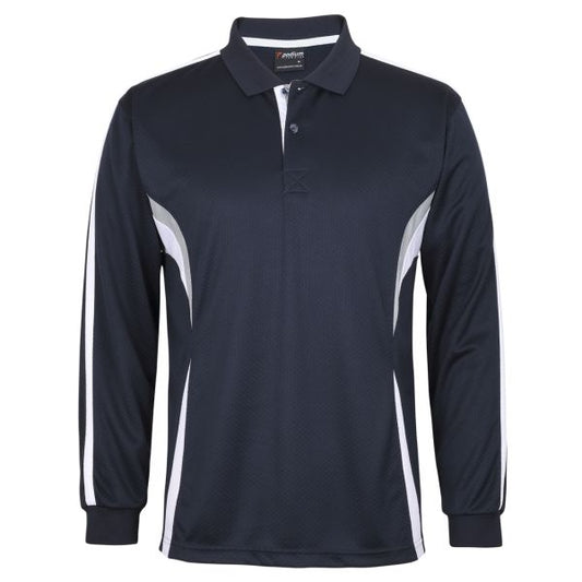 Cool Polo - Navy/White/Grey, S