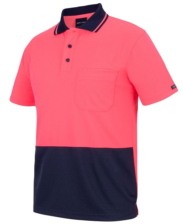 HV Trad Polo - Pink/Navy, S
